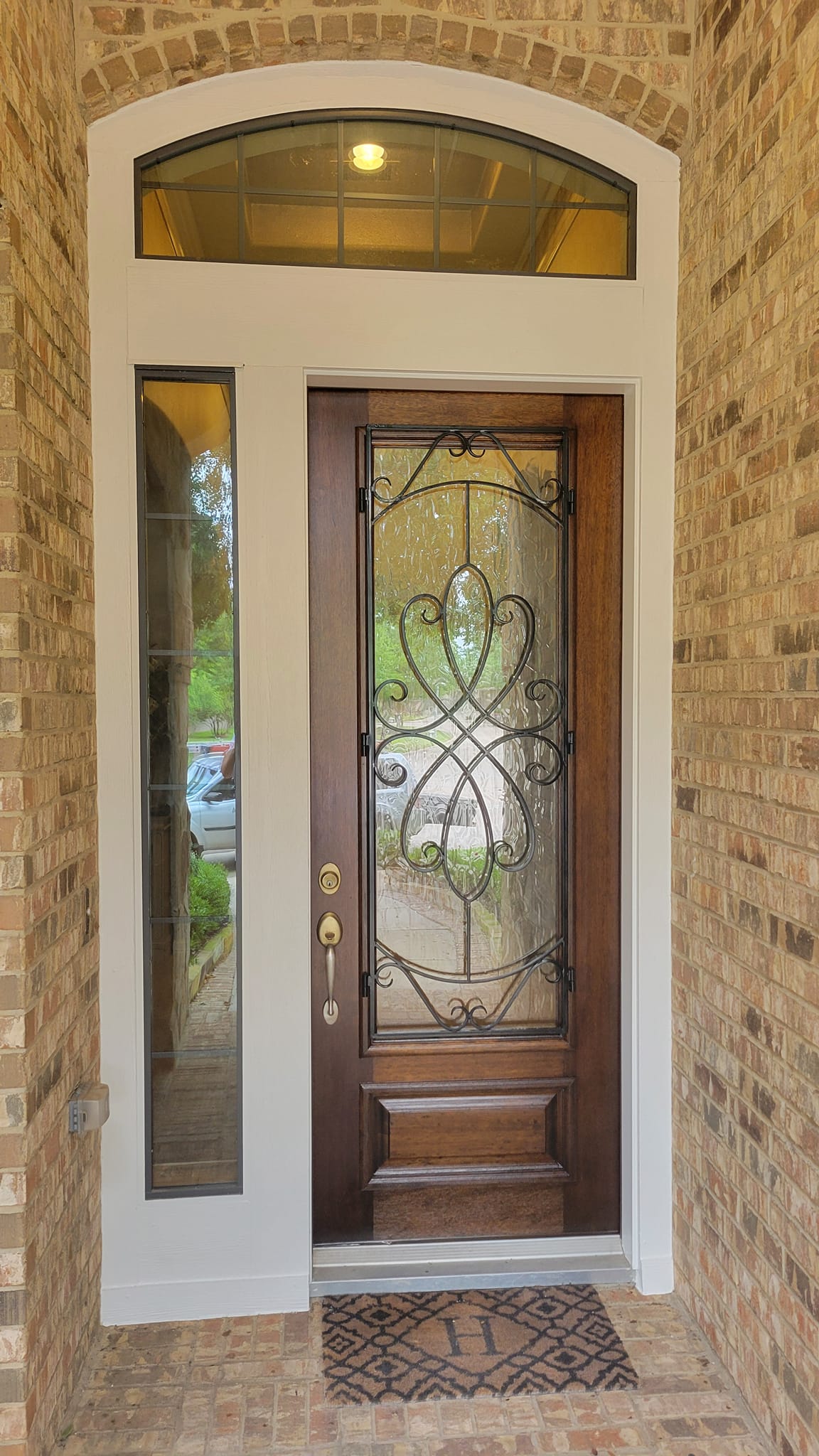 French door staining